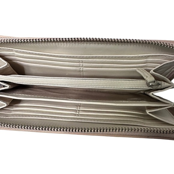 COACH Daisy Patchwork Emma Blue & White Tote w/ Matching Wallet - Picture 11 of 15